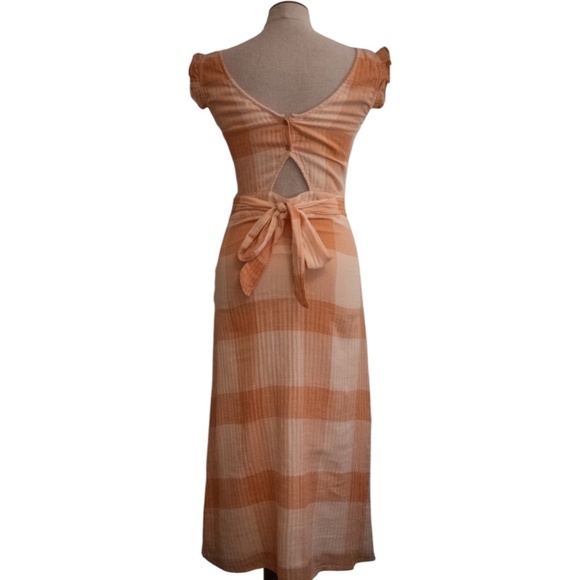 Indi & Cold cottagecore summer peach dress - Picture 3 of 6